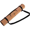 Коврик для йоги Пробковый каучуковый двухслойный Yoga mat RECORD
 FI-7156-9 183x61мx0.4cм с принтом Лунный Цикл