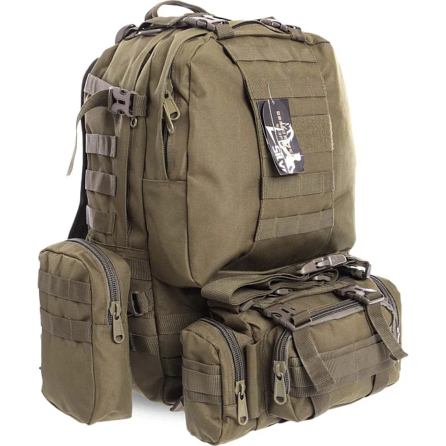 Штурмовой тактический рюкзак
 трехдневный SILVER KNIGHT TY-213
 50х34х15см 26л (Оливковый)