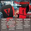 Боксерские перчатки TITLE Boxing Guts and Glory Black/Red (бинты 4м. в комплекте)