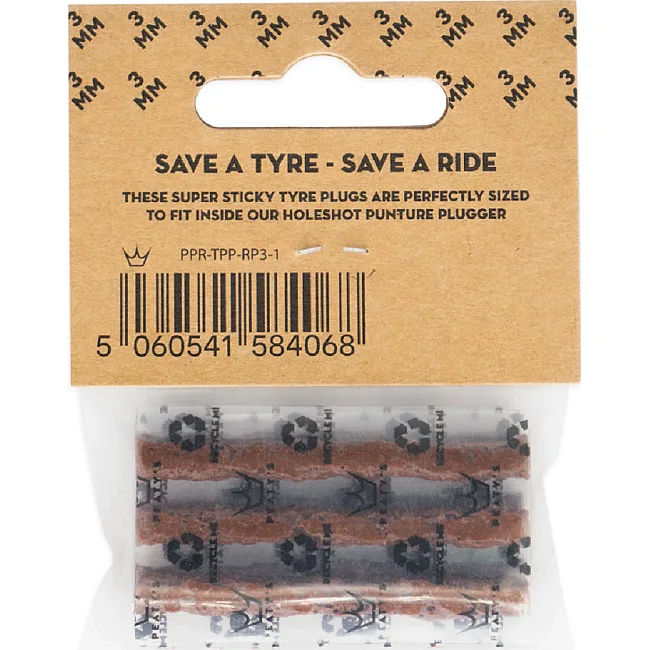 Жгут для бескамерки Peaty's Holeshot Tubeless Puncture Plugger Refill Pack, 6x 3mm
