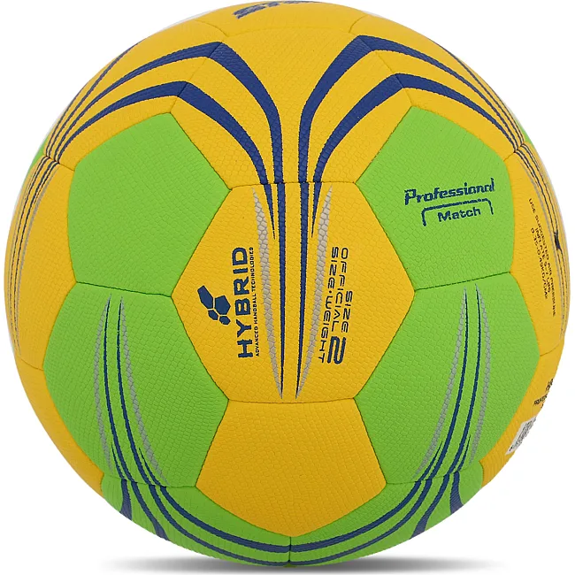 Мяч гандбольный STAR PROFESSIONAL MATCH HB432
 2 (Желтый-салатовый)