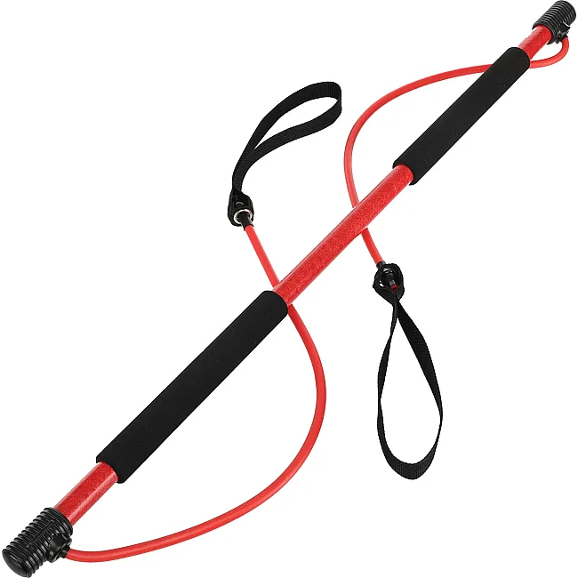 Палка гимнастическая с эспандерами Gym Stick для фитнеса SP-SPORT
 F-932 1м