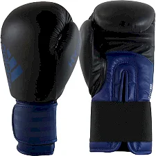 Боксерские перчатки Adidas Hybrid 100 (черный-фиолетовый, ADIH100)