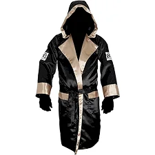Боксерский халат CLETO REYES Boxing Robe with Black Gold