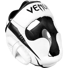 Боксерский шлем Venum Elite White Black