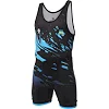 Борцовское трико PERESVIT Turmoil Adults Wrestling Singlet Blue Black