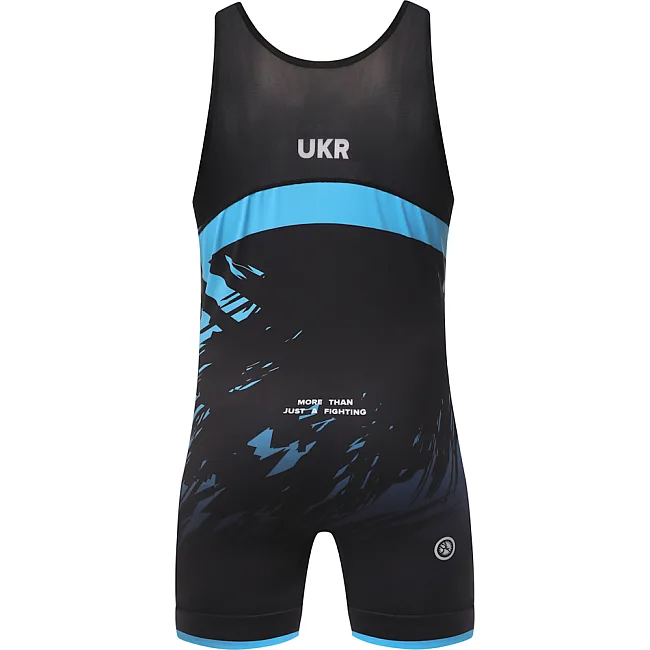 Борцовское трико PERESVIT Turmoil Adults Wrestling Singlet Blue Black
