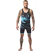 Борцовское трико PERESVIT Turmoil Adults Wrestling Singlet Blue Black
