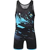 Борцовское трико PERESVIT Turmoil Adults Wrestling Singlet Blue Black