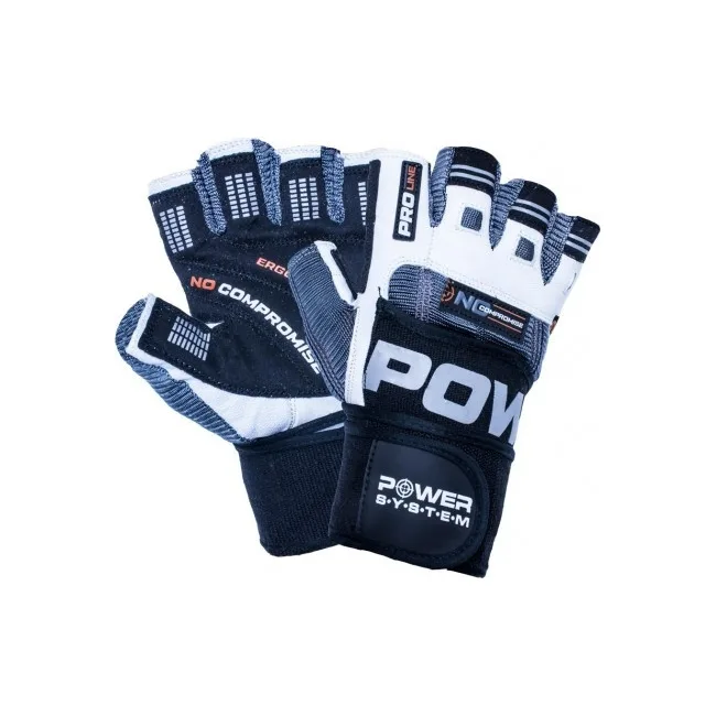 Фитнес перчатки POWER SYSTEM PS-2700 No Compromise Grey/White