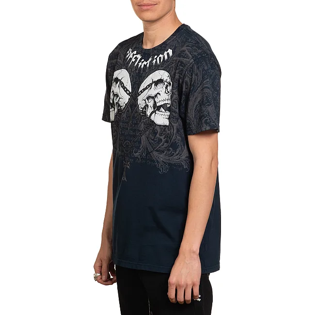 Футболка мужская AFFLICTION Collapse Obsidian