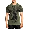 Футболка мужская AFFLICTION Scarecrow Military Green Lava Wash