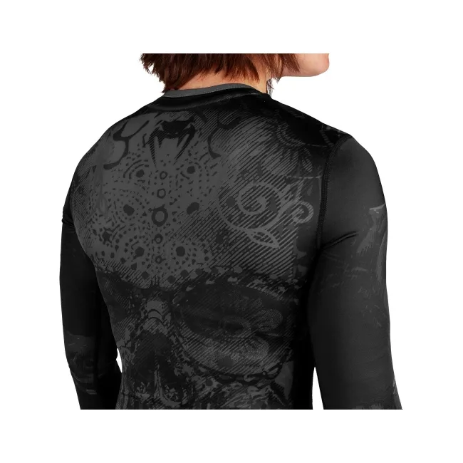 Рашгард жіночий VENUM Santa Muerte 3.0s Long Sleeves Black Black