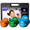Набор гантелей в кейсе 12 кг. POWERPLAY 4118 Fitness Dumbells (2шт*1кг. 2шт*2кг. 2шт*3кг.)