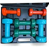 Набор гантелей в кейсе 12 кг. POWERPLAY 4118 Fitness Dumbells (2шт*1кг. 2шт*2кг. 2шт*3кг.)
