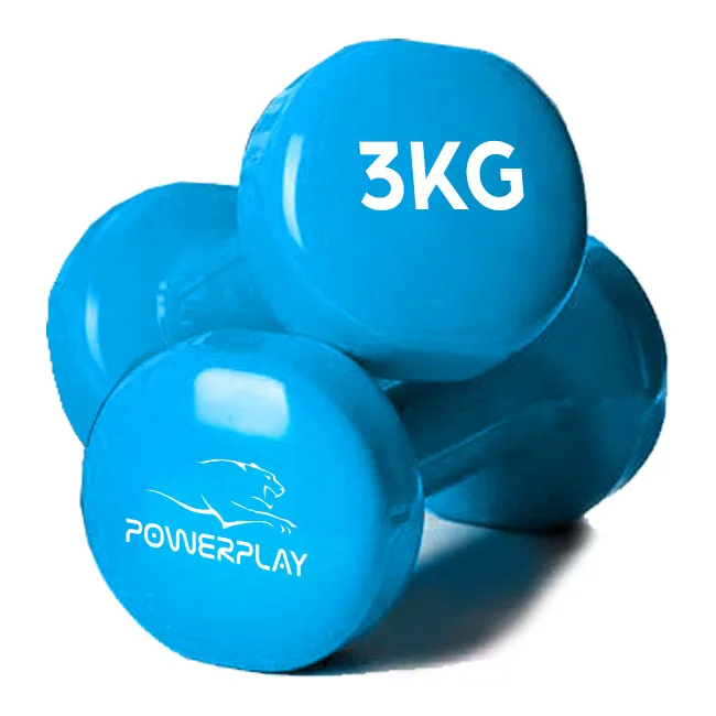 Набор гантелей в кейсе 12 кг. POWERPLAY 4118 Fitness Dumbells (2шт*1кг. 2шт*2кг. 2шт*3кг.)