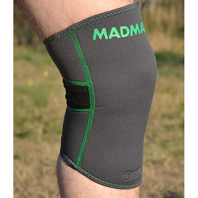 Наколенник-бандаж MADMAX MFA-294 Zahoprene Dark Grey/Green (1шт)