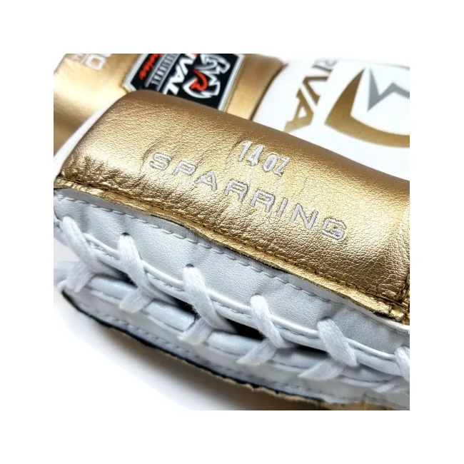 Рукавички боксу RIVAL RS100 Professional White Gold