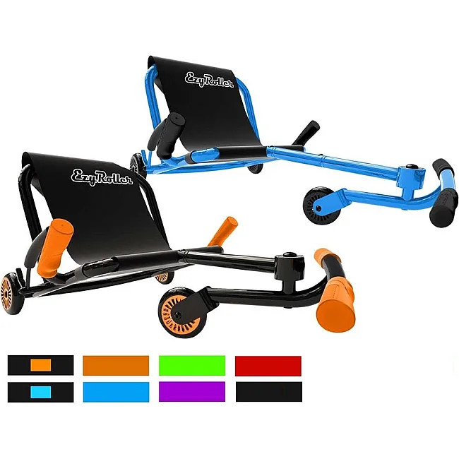 Самокат-каталка EZYROLLER Classic, черно-оранжевый