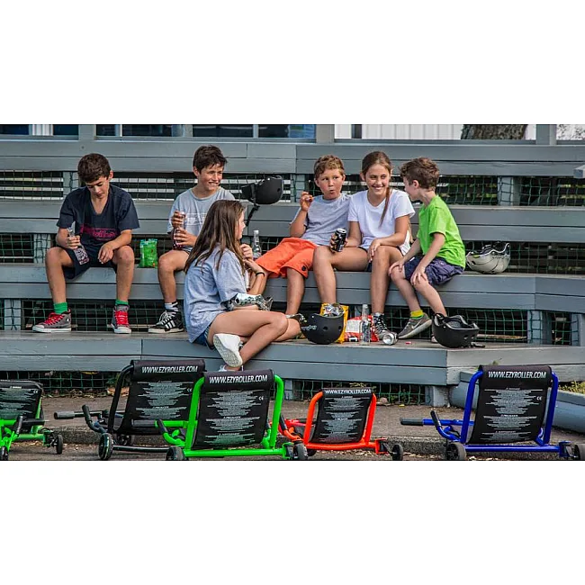 Самокат-каталка EZYROLLER Classic, черно-оранжевый