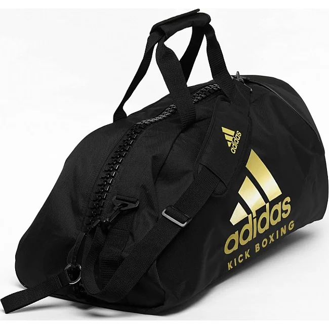 Спортивна сумка-рюкзак із золотим логотипом KickBoxing (чорний) ADIDAS ADIACC052KB