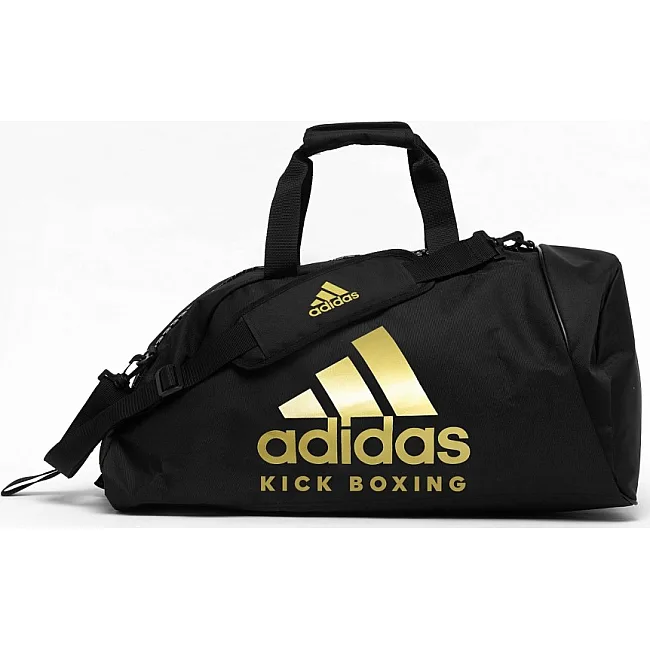 Спортивна сумка-рюкзак із золотим логотипом KickBoxing (чорний) ADIDAS ADIACC052KB