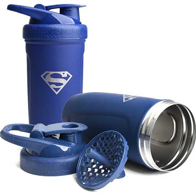 Спортивный шейкер SMARTSHAKE Reforce 900мл DC Superman