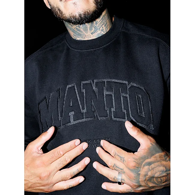 Світшот MANTO Crewneck Varsity Black