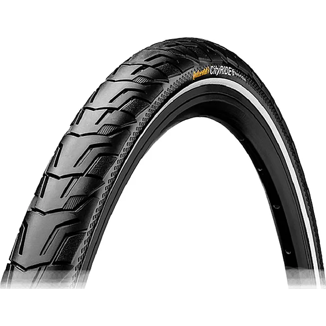 Велопокрышка CONTINENTAL Ride City 28" | 700 x 35C черная/коричневая, не складная, светоотражающая