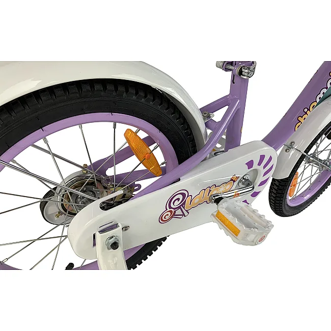 Велосипед для девочки ROYALBABY Chipmunk MM Girls 18", OFFICIAL UA, фиолетовый