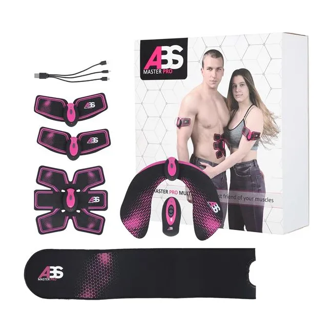 Електростимулятор м’язів ABS Master Pro Multi Set NN – чорно-фіолетовий
