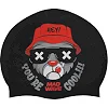 Шапочка для бассейна силиконовая для взрослых MADWAVE Cool bear M057414 (Черный)