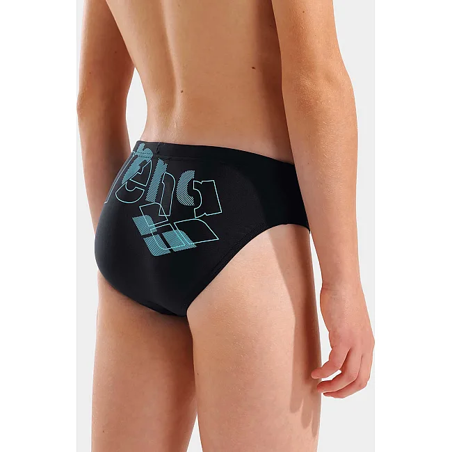 Плавки-слепые для мальчиков Arena TALES SWIM BRIEFS черный, бирюзовый (для детей)