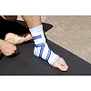 Бандажі на гомілкостоп Power System PS-6009 Ankle Support Pro Blue/White (1шт.)