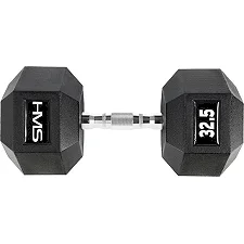 Гантель шестигранный HMS HEX PRO 32,5 кг
