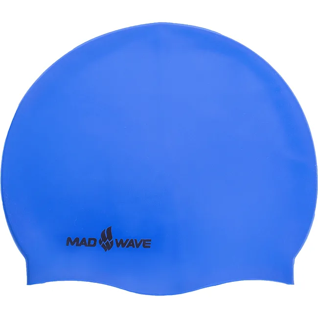 Шапочка для бассейна силиконовая для взрослых MADWAVE LIGHT M053503 (Синий)
