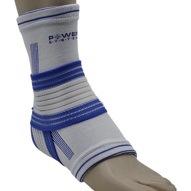 Бандажі на гомілкостоп Power System PS-6009 Ankle Support Pro Blue/White (1шт.)