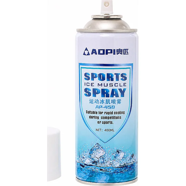Спортивная заморозка обезбаливающий охлаждающий спрей SPRAY ICE AOPI AP-450