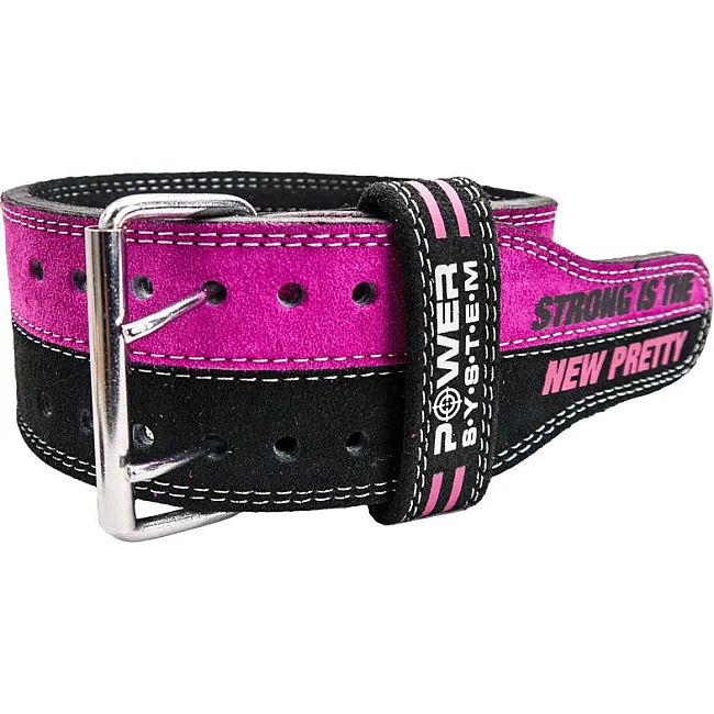 Пояс для важкої атлетики Power System PS-3850 Strong Femme Black/Pink