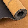 Распродажа! Коврик для йоги Пробковый каучуковый двухслойный Yoga mat RECORD FI-7156-10 183x61мx0.4cм