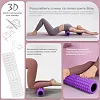 Массажный ролик (роллер) PowerPlay 4406 EVA Massage Roller Фиолетовый (45x12см.)