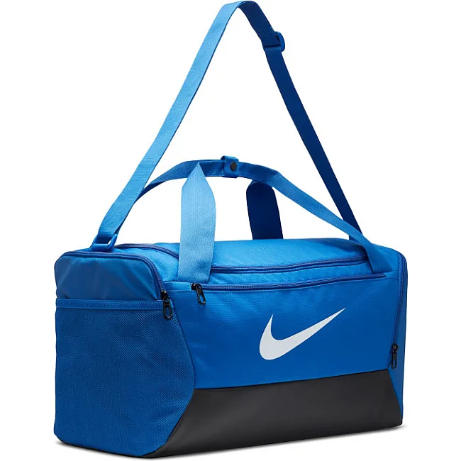 Сумка спортивна Nike NK BRSLA S DUFF - 9.5 41L чорний, синій 51x28х28 см