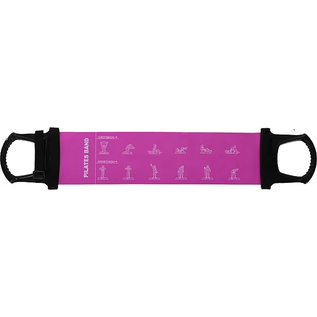 Лента-эспандер эластичная для фитнеса и йоги с ручками SP-SPORT
 Pilates Band 8038 (Фиолетовый)