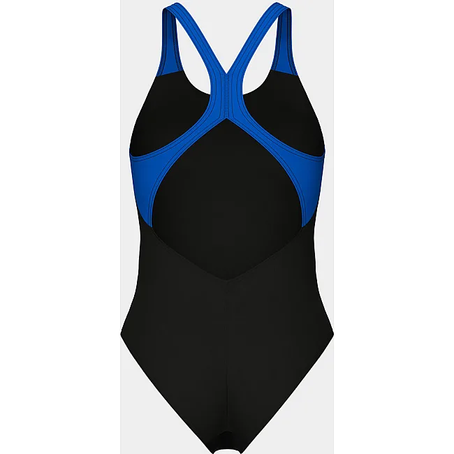 Купальник закрытый для женщин Arena BREATH SWIMSUIT V BACK LB синий, черный, бирюзовый