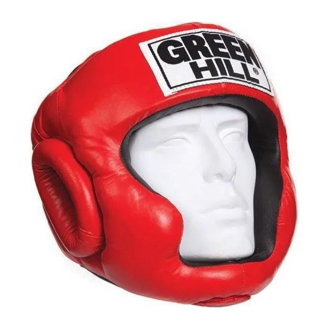 Боксерский шлем тренировочный Green Hill Super (Красный)