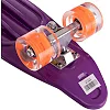 Пенни борд Penny Board круизер пластиковый со светящимися колесами и ручкой для переноски 24