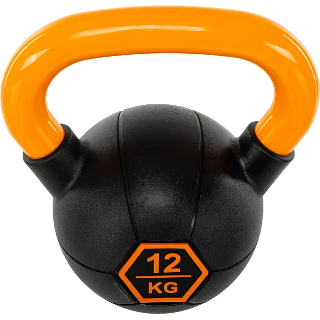 Гиря тренировочная цельная
 с окрашенной ручкой LiveUp Urethane competition kettlebell UAZE5336-12 вес 12кг