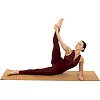 Распродажа! Коврик для йоги Пробковый каучуковый двухслойный Yoga mat RECORD FI-7156-10 183x61мx0.4cм