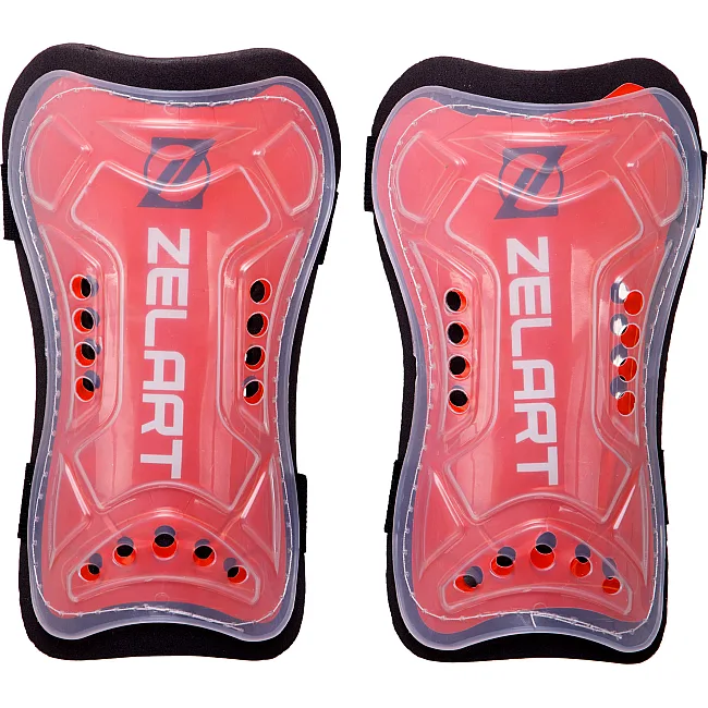Щитки для футбола ZELART FB-4877 (Оранжевый-черный)