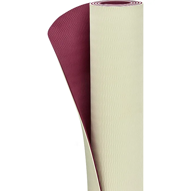 Килимок для йоги Adidas Double Sided Yoga Mat бежевий, темно-рожевий 176 х 61 х 0,6 см